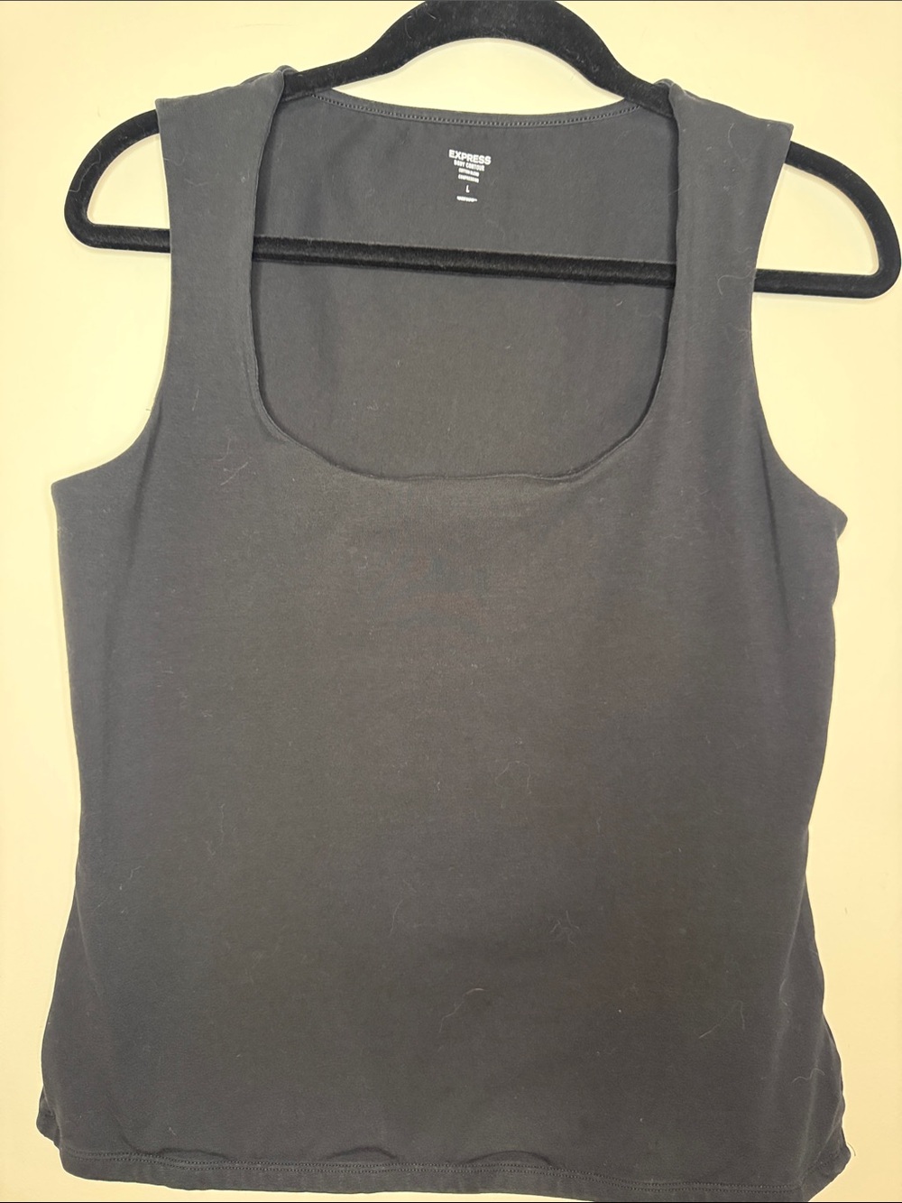 Express Black Scoop Neck Tank Top